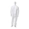 Tyvek Serged Seams. Standard Collar. Set Sleeve Design. Elastic Wrists and Ankles. Zipper Closure. White. SM IC181SWHSM00250C - alternate 2