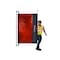 Shaver Industries Weld Screen, PVC, 20 ft W., 5.5 ft H., 13 oz/sq yd, 140  Degrees F Withstand Temp., Orange 628242430135 - alternate 1