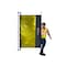 Shaver Industries Weld Screen, PVC, 20 ft W., 5.5 ft H., 13 oz/sq yd, 140  Degrees F Withstand Temp., Yellow 628242430159 - alternate 1