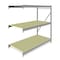 Tennsco Add-On Bulk Storage Rack, 36 in D, 72 in W, 3 Shelves, Gray 6940 - alternate 1