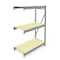 Tennsco Add-On Bulk Storage Rack, 48 in D, 48 in W, 3 Shelves, Gray 6940 - alternate 1