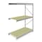 Tennsco Add-On Bulk Storage Rack, 36 in D, 72 in W, 3 Shelves, Gray 6940 - alternate 1