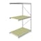 Tennsco Add-On Bulk Storage Rack, 48 in D, 72 in W, 3 Shelves, Gray 6940 - alternate 1