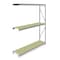 Tennsco Add-On Bulk Storage Rack, 24 in D, 96 in W, 3 Shelves, Gray 6940 - alternate 1