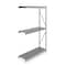 Tennsco Add-On Bulk Storage Rack, 24 in D, 72 in W, 3 Shelves, Gray 6940 - alternate 1