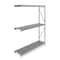Tennsco Add-On Bulk Storage Rack, 24 in D, 96 in W, 3 Shelves, Gray 6940 - alternate 1