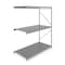 Tennsco Add-On Bulk Storage Rack, 48 in D, 96 in W, 3 Shelves, Gray 6940 - alternate 1
