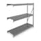 Tennsco Add-On Bulk Storage Rack, 24 in D, 72 in W, 3 Shelves, Gray 6940 - alternate 1