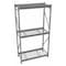 Tennsco Starter Bulk Storage Rack, 24 in D, 48 in W, 3 Shelves, Gray 6940 - alternate 1