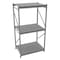 Tennsco Starter Bulk Storage Rack, 36 in D, 48 in W, 3 Shelves, Gray 6940 - alternate 1