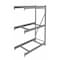 Tennsco Add-On Bulk Storage Rack, 24 in D, 72 in W, 3 Shelves, Gray 6940 - alternate 1