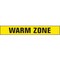 Zoro Select Barricade Tape with Reel, Warm Zone, Yellow, 3 in Wide x 1,000 ft Length, Polyethylene, 4 mil B3104Y386-200 - alternate 1