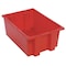 Quantum Storage Systems Stack & Nest Storage Container, 6 gal, 19-1/2 in L x 13-1/2 in W x 8 in H, Red, Polyethylene SNT200RD - alternate 1