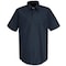 Vf Workwear Men's Short Sleeve Work Shirt, Cotton/Polyester, Button, 2 Pocket(s), Navy, L SP24NV SSLL - alternate 1