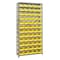 Quantum Storage Systems Steel Bin Shelving, 12 in D x 75 in H x 36 in W, 13 Shelves, Yellow 1275-102YL - alternate 1