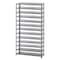 Quantum Storage Systems Steel Bin Shelving, 36 in W x 75 in H x 18 in D, 13 Shelves, Gray 1875-000 - alternate 1
