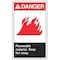 Accuform Label, 5 in H, 3 1/2 in W, Vinyl, Vertical Rectangle, English, LCHL001VSP, PK5 LCHL001VSP - alternate 1