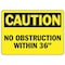 Accuform Caution Sign, 7 in Height, 10 in Width, Vinyl, Vertical Rectangle, English MVHR673VS - alternate 1
