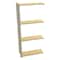 Tennsco Shelving Add-On Unit, 12 x 36 x84 In, Sand ZV7-3612A-4D SAND - alternate 1