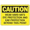 Accuform Caution Sign, 7 x 10In, BK/YEL, Self-ADH, MPPE422VS MPPE422VS - alternate 1