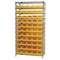 Quantum Storage Systems Steel Bin Shelving, 18 in D x 74 in H x 36 in W, 12 Shelves, Green WR12-104GN - alternate 2