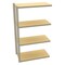 Tennsco Boltless Shelving Add-On, 48x24, 4 Shelf ZV7-4824A-4D SAND - alternate 1