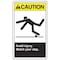 Accuform Label, 5 in H, 3 1/2 in W, Vinyl, Vertical Rectangle, English, LSTF603VSP, PK5 LSTF603VSP - alternate 1