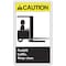 Accuform Label, 5 in H, 3 1/2 in W, Vinyl, Vertical Rectangle, English, LVHR600VSP, PK5 LVHR600VSP - alternate 1