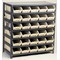 Quantum Storage Systems Steel Bin Shelving, 18 in D x 39 in H x 36 in W, 7 Shelves, Yellow 1839-104YL - alternate 2