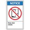 Accuform Label, 5 in Height, 3 1/2 in Width, Vinyl, Vertical Rectangle, English LABR801VSP - alternate 1