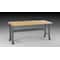 Tennsco Work Bench with Butcher Block Top and Flared Legs, Butcher Block, 72" W, 33-3/4" Height, 3600 lb. WB-1-3072W - alternate 1