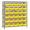 Quantum Storage Systems Steel Bin Shelving, 18 in D x 39 in H x 36 in W, 7 Shelves, Yellow 1839-104YL - alternate 1