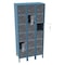 Tennsco Box Locker, 36 in W, 18 in D, 78 in H, (3) Wide, (6) Tier, Blue CBL6-121812-3 ACCENT - alternate 1