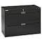 Tennsco 36 in W 2 Drawer Lateral File Cabinet, Black LPL3624L20 BLACK - alternate 1