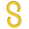 Zoro Select S-Hook for Plastic Chain Barrier, Yellow, Not Applicable Length, Gloss 00302-10 - alternate 1