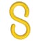 Zoro Select S-Hook for Plastic Chain Barrier, Yellow, 1 237/500 in Length, Gloss 30302-10 - alternate 1