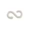 Zoro Select S-Hook for Plastic Chain Barrier, White, 1 237/500 in Length, Gloss 30301-10 - alternate 4