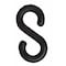 Zoro Select S-Hook for Plastic Chain Barrier, Black, 1 237/500 in Length, Gloss 30303-10 - alternate 5
