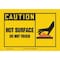 Accuform Safety Label, 3 1/2 in H, 5 in W, Vinyl, Horizontal Rectangle, English, LEQM647VSP, PK5 LEQM647VSP - alternate 1