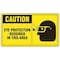 Accuform Safety Label, 3 1/2 in Height, 5 in Width, Vinyl, Horizontal Rectangle, English LPPE627VSP - alternate 1