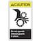Accuform Label, 5 in Height, 3 1/2 in Width, Vinyl, Vertical Rectangle, English LEQM637VSP - alternate 1