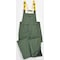 Viking Rain Bib Pants, 100% Nylon, 32 in Inseam, Elastic Closure, Green, Size L 3305P-L - alternate 1