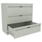 Tennsco 42 in W 3 Drawer Lateral File Cabinet, Light Gray LPL4236L30 LGHT GREY - alternate 1