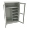 Tennsco Combo Wardrobe Storage Cabinet, 78 in H, 48 in W, 24 in D, Swing, Keyed, Light Gray, 5 Shelves CVDJ2478SUC LIGHT GREY - alternate 1