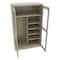 Tennsco Combo Wardrobe Storage Cabinet, 78 in H, 48 in W, 24 in D, Swing, Keyed, Sand, 5 Shelves, 0 Drawers CVDJ2478C SAND - alternate 1