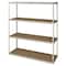 Tennsco Boltless Shelving Unit, 18-5/8"D x 60-5/8"W x 84"H, 4 Shelves, Steel ZV7-6018S-4D SAND - alternate 1