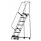 Ballymore 103 in H Steel Rolling Ladder, 7 Steps, 450 lb Load Capacity WA072414X - alternate 2