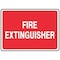 Accuform Fire Extinguisher Sign, 7 in Height, 10 in Width, Vinyl, Vertical Rectangle, English MFXG470VS - alternate 1