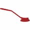 Remco 1 in W Scrub Brush, Medium, 8 3/16 in L Handle, 11 in L Brush, Red, Plastic, 11 in L Overall 42874 - alternate 2