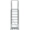 Ballymore 113 in H Steel Rolling Ladder, 8 Steps, 450 lb Load Capacity WA083214G - alternate 3